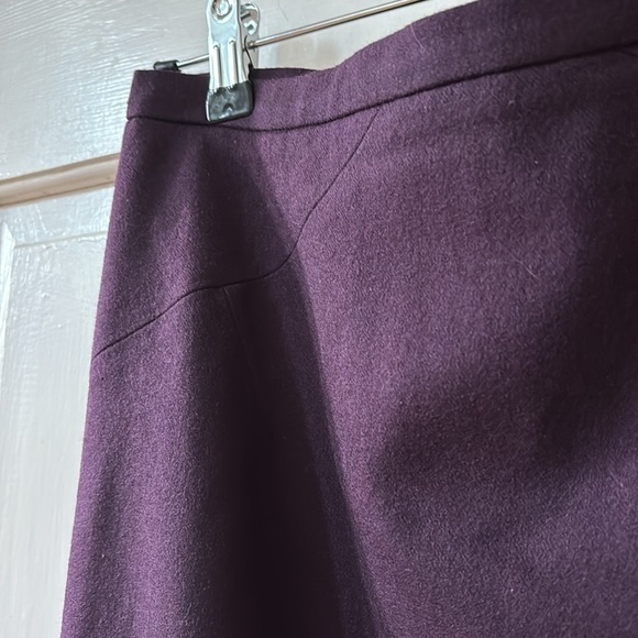 Ted Baker‎ London Eggplant Purple Wool Stretch Pencil Skirt Size 3 Size US 8 - Picture 3 of 17
